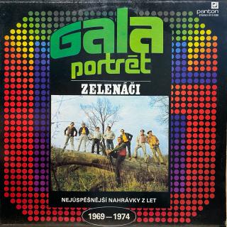 LP Zelenáči ‎– Galaportrét (Nejúspěšnější Nahrávky Z Let 1969 - 1974) (Deska i obal jsou v bezvadném a krásném stavu, pravděpodobně nehrané.)