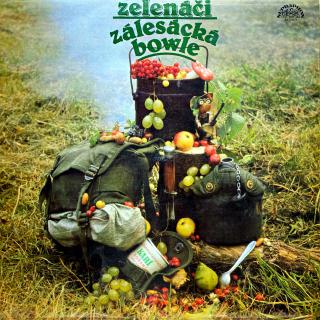 LP Zelenáči ‎– Zálesácká Bowle (Deska je pěkná, jen lehce ohraná s jemnými vlásenkami. Hraje fajn, bezvadný zvuk. Obal je v krásném stavu.)
