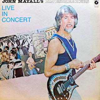 LPJohn Mayall's Bluesbreakers ‎– Live In Concert (Deska je v krásném a lesklém stavu, pravděpodobně nehraná. Bezvadný a čistý zvuk i v pasážích mezi skladbami. Obal v perfektní kondici.)
