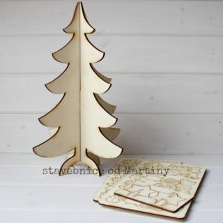 Stavebnice od Martiny - Vánoční strom pro další výtvarné zpracování