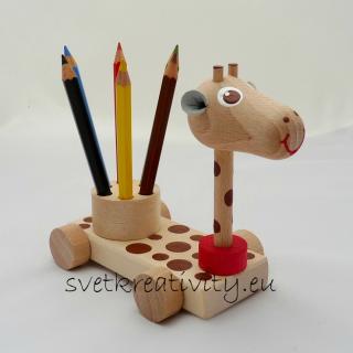 Stojánek na tužky - Žirafa