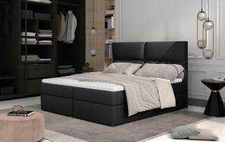 Boxspring ANETE 140/200 (Soft 11) (Moderní postel Boxspring se dvěma úložnými prostory)