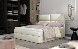 Boxspring ANETE 140/200 (Soft 33) (Moderní postel Boxspring se dvěma úložnými prostory)