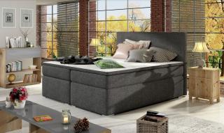 Boxspring DANTE 140/200 (Sawana 05) (Luxusní kontinentální manželská postel)