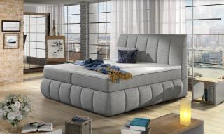 Boxspring HENRY 140/200 (Sawana 21) (Luxusní kontinentální postel v rozměru 140x200 s úložným prostorem a v provedení Sawana 21)