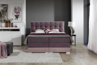 Boxspring ZEUS 140/200 (Soro 65 + 61)  (Luxusní kontinentální postel s úložným prostorem v rozměru 140/200 v provedení Soro 65 + Soro 61)