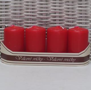 Adventní svíčky - Červená tradiční