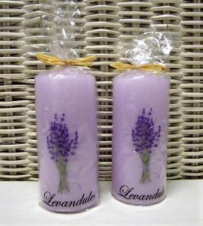 Levandulová svíčka - váleček fialová