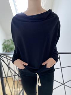 Dámská halenka volná černá STRING