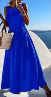Elegantní dlouhé šaty DREW modré