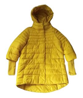 Luxusní dámská zimní bunda žlutá