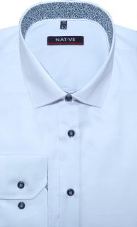 Pánská košile (bílá) s dlouhým rukávem, slim, vel. 39/40 - N185/816 (Vypasovaná bílá pánská košile )
