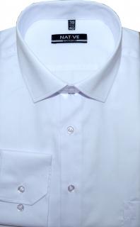 Pánská košile (bílá) s dlouhým rukávem, vel. 39/40 - N205/301 (Pánská košile Native s dlouhým rukávem - velikost M - 39/40)