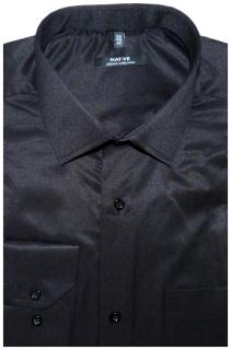 Pánská košile (černá) s dlouhým rukávem, vel. 39/40 - N951/002 (Černá společenská košile)