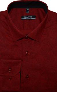 Pánská košile (červená) s dlouhým rukávem, vel. 39/40 - N195/312 (Pánská košile Native červená)