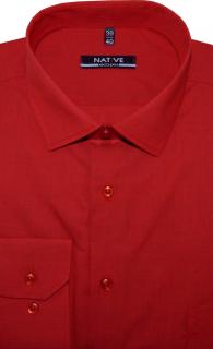 Pánská košile (červená) s dlouhým rukávem, vel. 39/40 - N205/320C (Pánská košile s dlouhým rukávem - velikost M - 39/40)