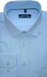 Pánská košile (modrá) s dlouhým rukávem, vel. 39/40 - N215/336 (Společenská světle modrá košile)