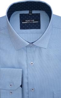 Pánská košile (modrá) s dlouhým rukávem, vel. 39/40 - N215/337 (Společenská světle modrá košile)