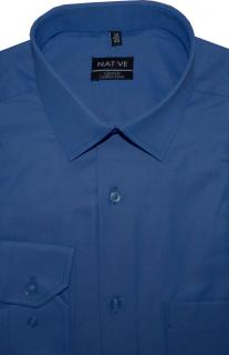 Pánská košile (modrá) s dlouhým rukávem, vel. 39/40 - N951/019 (Společenská modrá košile)