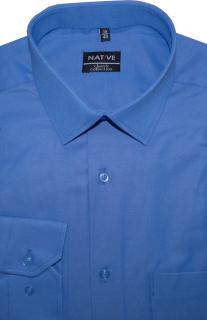 Pánská košile (modrá) s dlouhým rukávem, vel. 39/40 - N951/020 (Společenská modrá košile)