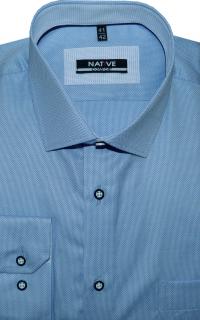Pánská košile (modrá) s dlouhým rukávem, vel. 41/42 - N185/427 (Pánská košile modrá)