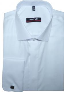 Pánská košile na manžetové knoflíčky, vypasovaná, vel. 45/46 - N185/919 (Vypasovaná pánská košile na manžetové knoflíčky)