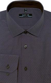 Pánská košile (šedá) s dlouhým rukávem, vel. 39/40 - N205/321 (Pánská košile s dlouhým rukávem - velikost M - 39/40)