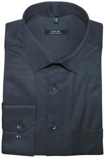 Pánská košile (šedá) s dlouhým rukávem, vel. 39/40 - N951/011 (Tmavě šedá společenská košile)