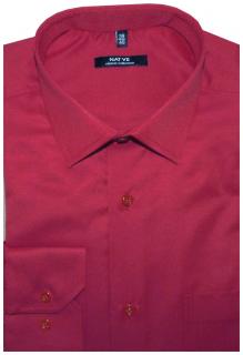 Pánská košile (vínová) s dlouhým rukávem, vel. 43/44 - N951/004 (Vínová pánská košile )