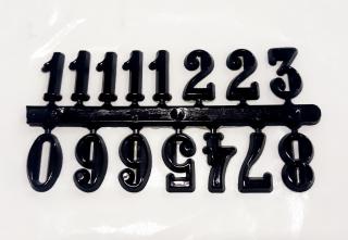 Arabské  číslice ČERNÉ 1,5 cm