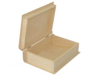Dřevěná krabička - KNIHA