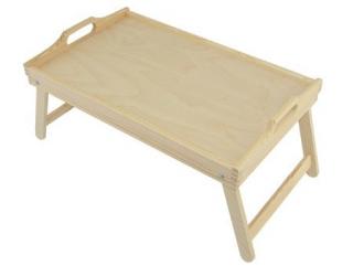 Dřevěný servírovací stolek do postele 50 x 30 cm