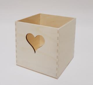 Krabička - tužkovník se srdcem