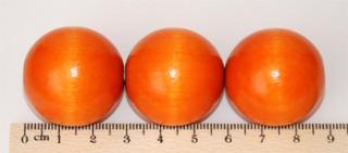Oranžový korálek průměr 3 cm