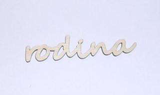 Rodina - nápis - slovíčko