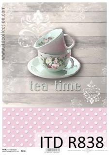 TEA TIME, hrníčky, puntíčky