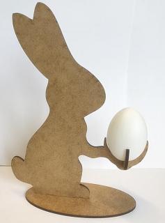 Zajíček na podstavci s úchytem na vajíčko 22cm