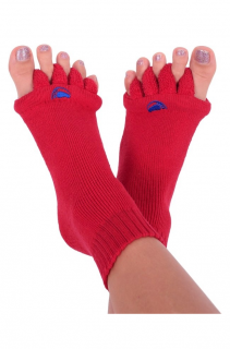 Happy feet Adjustační ponožky - červené Velikost: 35-38