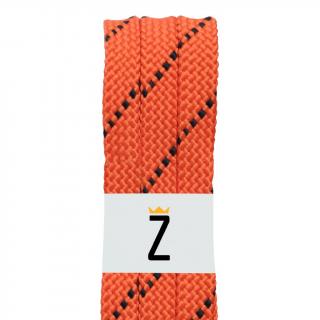 Ploché tkaničky, černo-oranžová Délka: 120