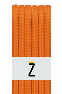 Silné kulaté tkaničky do bot, oranžová Délka: 100