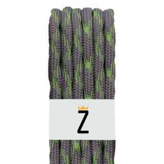Trekingové tkaničky, zeleno-šedá Délka: 120