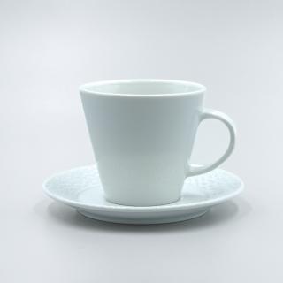 MOZAIKA, Šálek s podšálkem kávový 200 ml, bílá, Thun