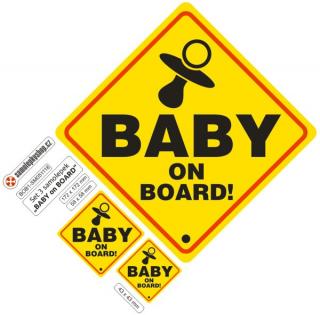 Baby on board typ 1, samolepka, set (Baby on board typ 1, samolepka, set)