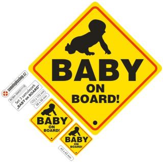 Baby on board typ 4, samolepka, set (Baby on board typ 4, samolepka, set)