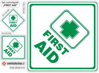 First Aid - set 3  samolepky (First Aid - set 3 samolepky 32, 45, 128 mm)