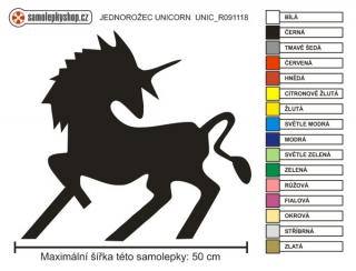Jednorožec, Unicorn, samolepka řezané folie (Jednorožec, Unicorn, samolepka řezané folie)