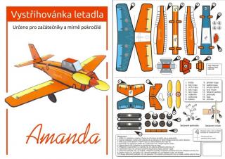 Letadlo Amanda - vystřihovánka (Letadlo Amanda - vystřihovánka)