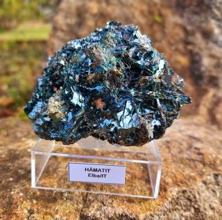 Hematit, pyrit 300 (73 x 54 x 40 mm)