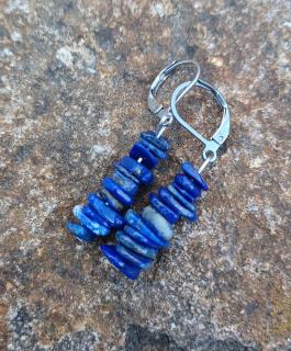 Lapis lazuli náušnice (kameny 5-10 mm)