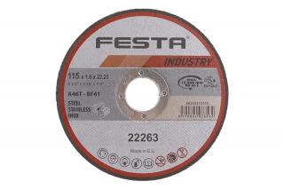 Kotouč řezný FESTA INDUSTRY na kov 115x1. 6x22. 2mm